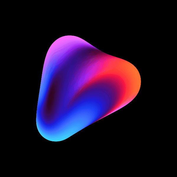 Colorful gradient abstract shape #4