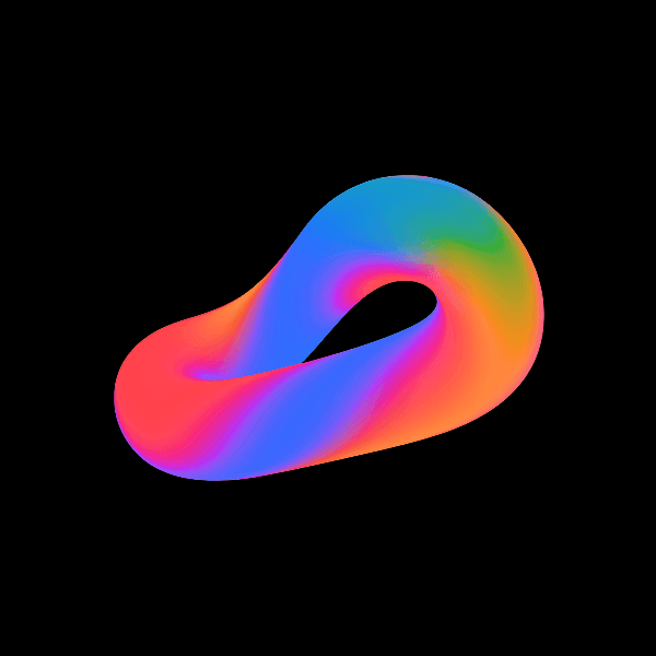 Colorful gradient abstract shape #5