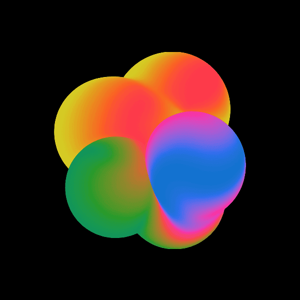 Colorful gradient abstract shape #8