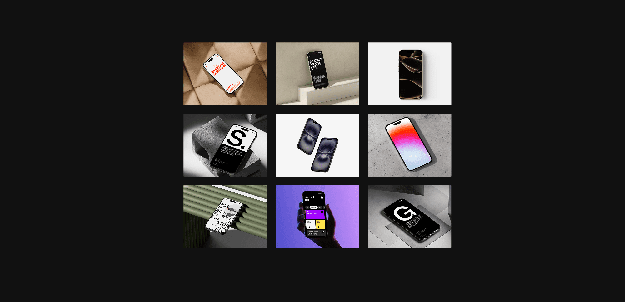 Free iPhone mockup collection preview with realistic smartphone scenes curated by Wannathis
