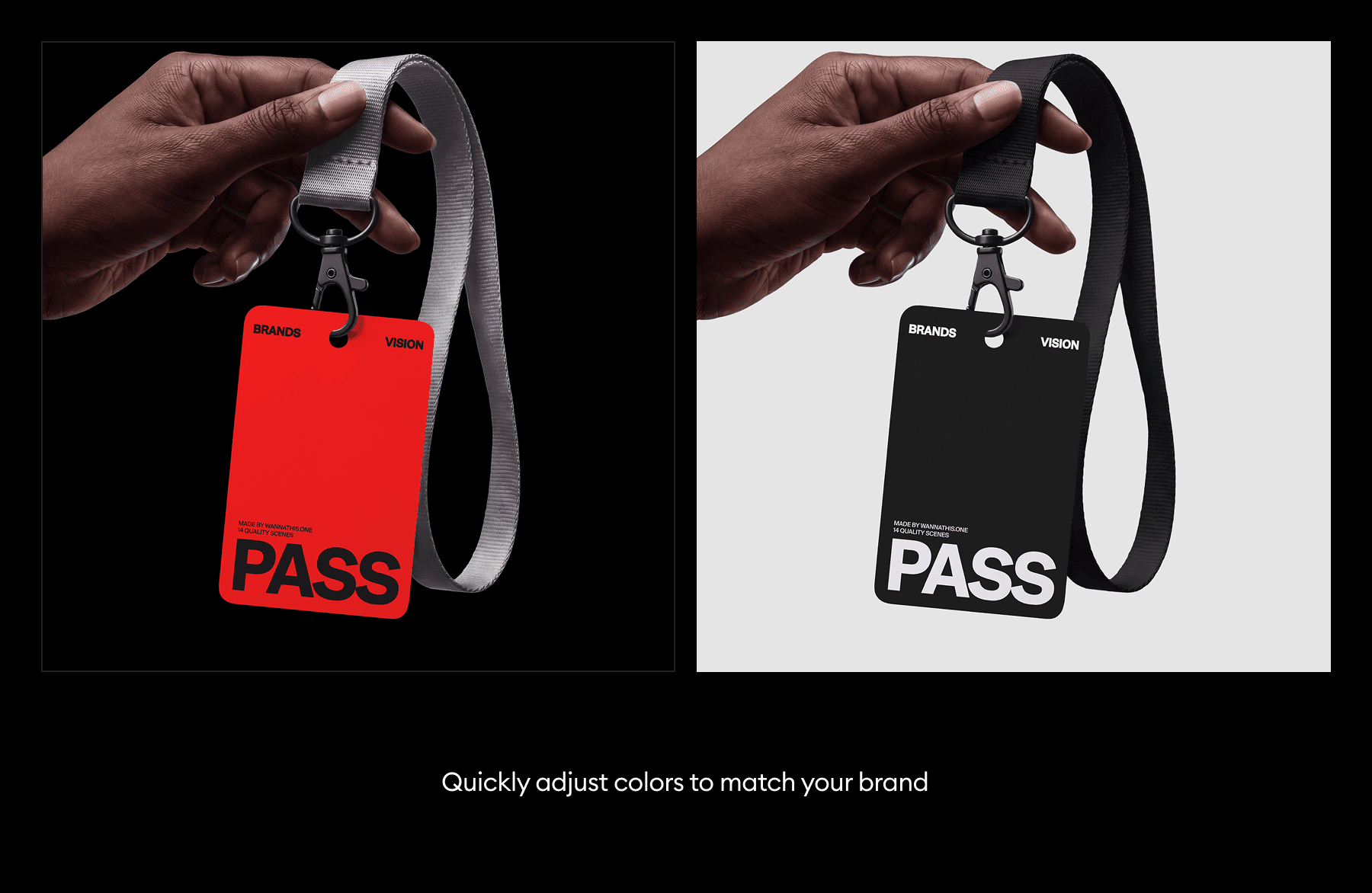 ID Card Mockups for merch presentations