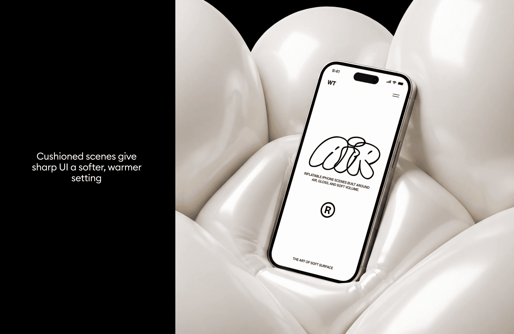 Inflatable iPhone Mockups for design presentations