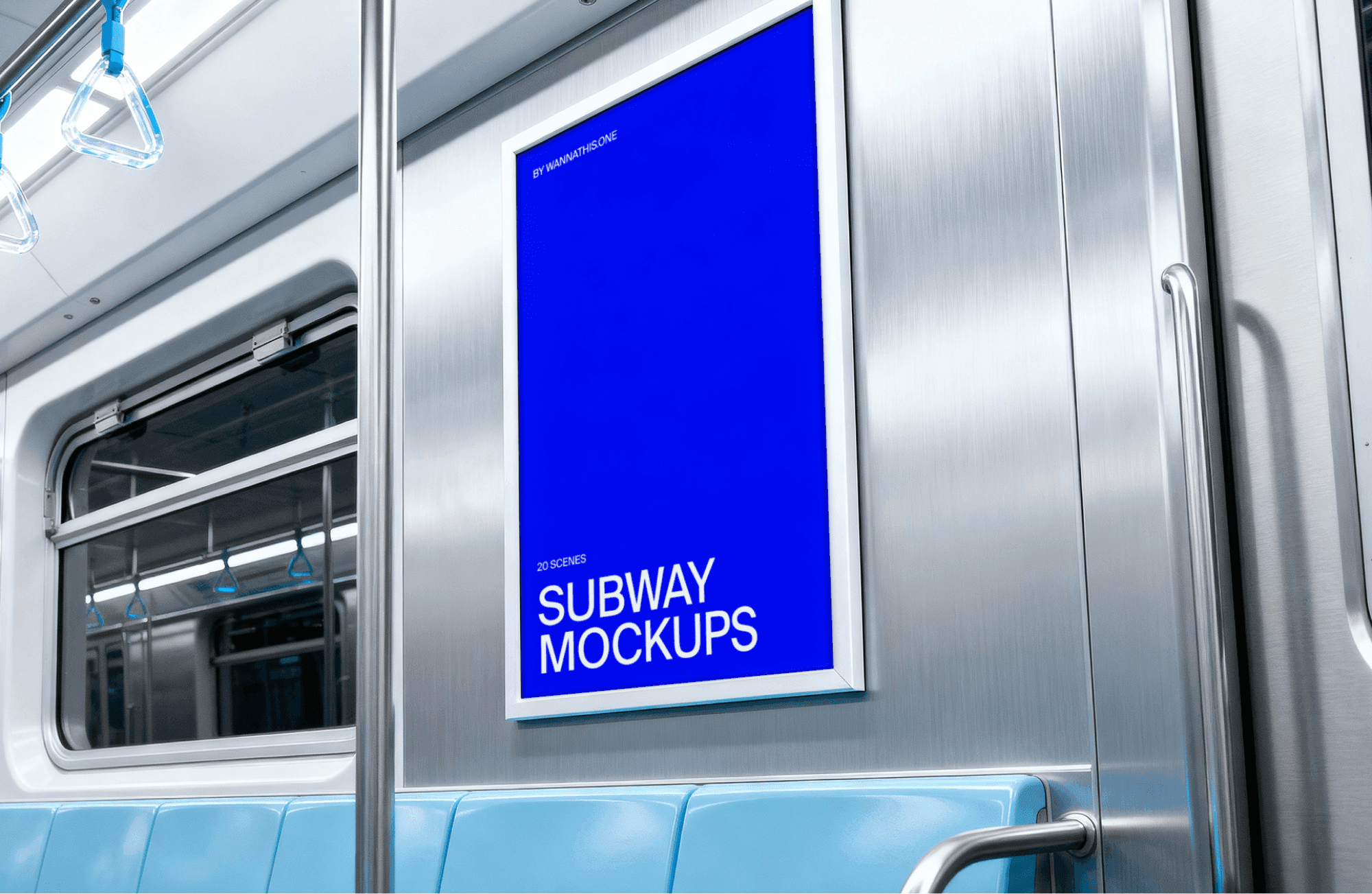 Free Metro Billboard Mockup on Side Panel for branding projects