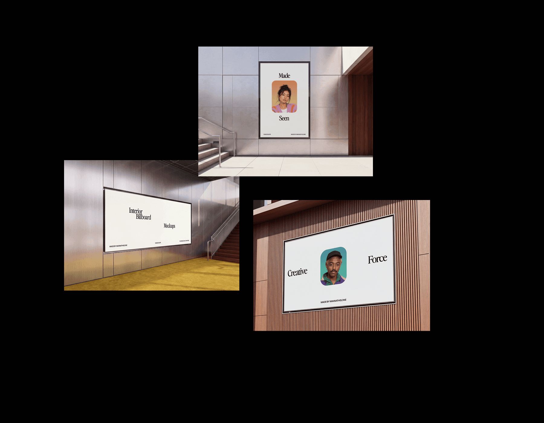 Interior Billboard Mockups for design projects