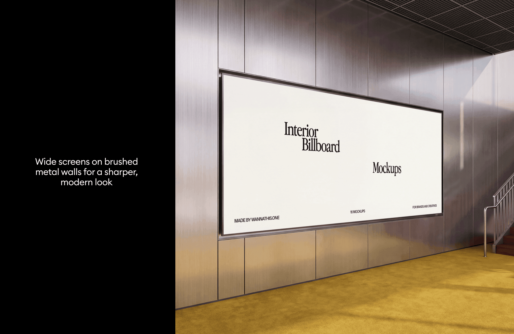 Interior Billboard Mockups for branding projects