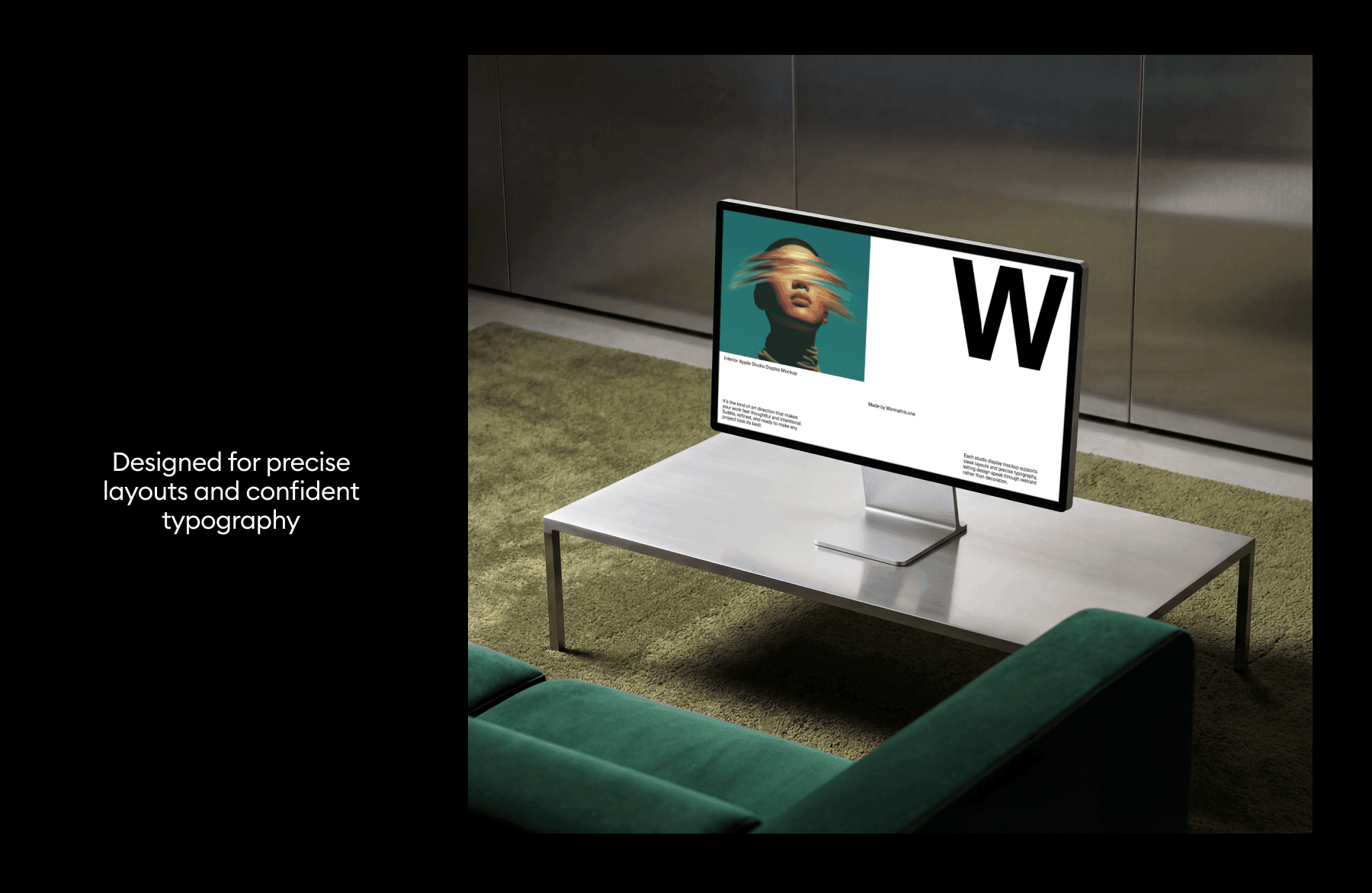 Contemporary Studio Display Mockups for design projects