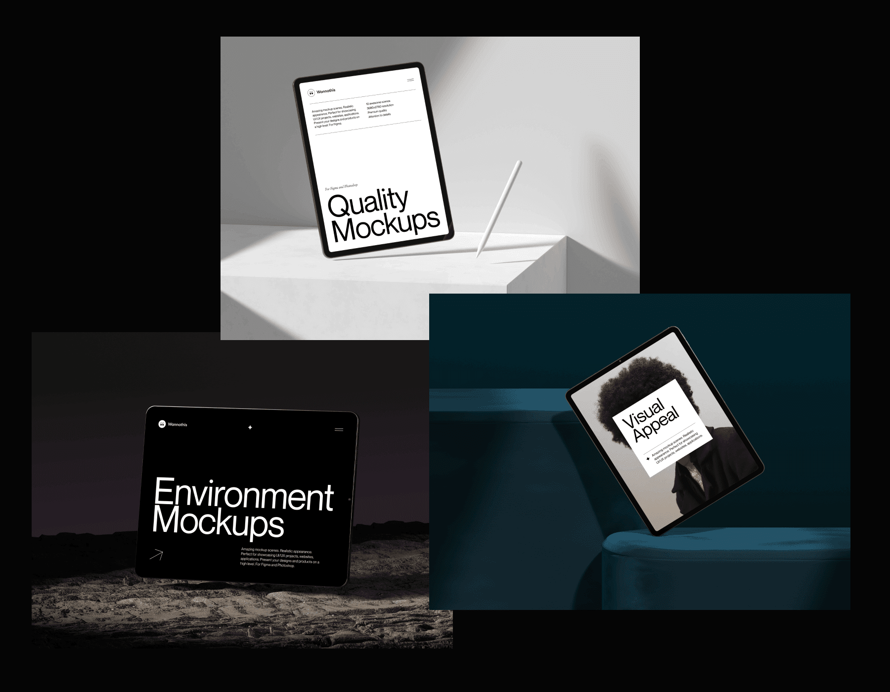 ipad pro mockups for marketing presentations