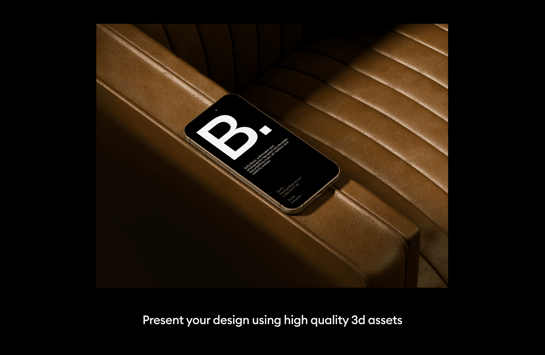 iPhone 16 interior mockups for UX/UI projects