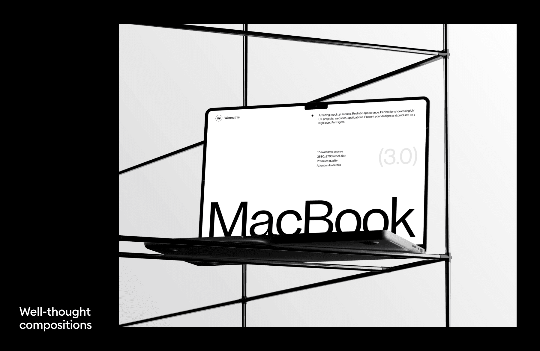macbook pro mockups for figma and phostoshop