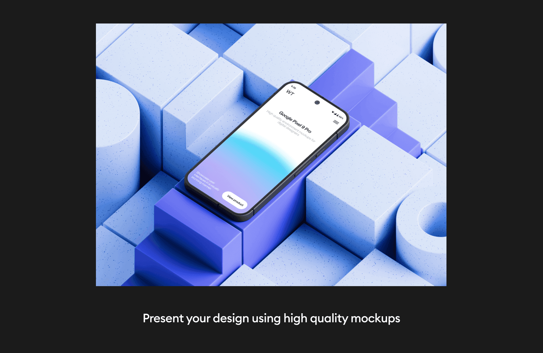 google pixel 9 pro mockups for ux/ui projects