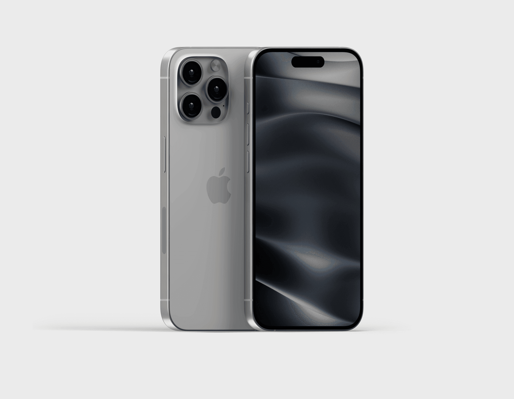 iPhone 15 pro mockups with transparent background
