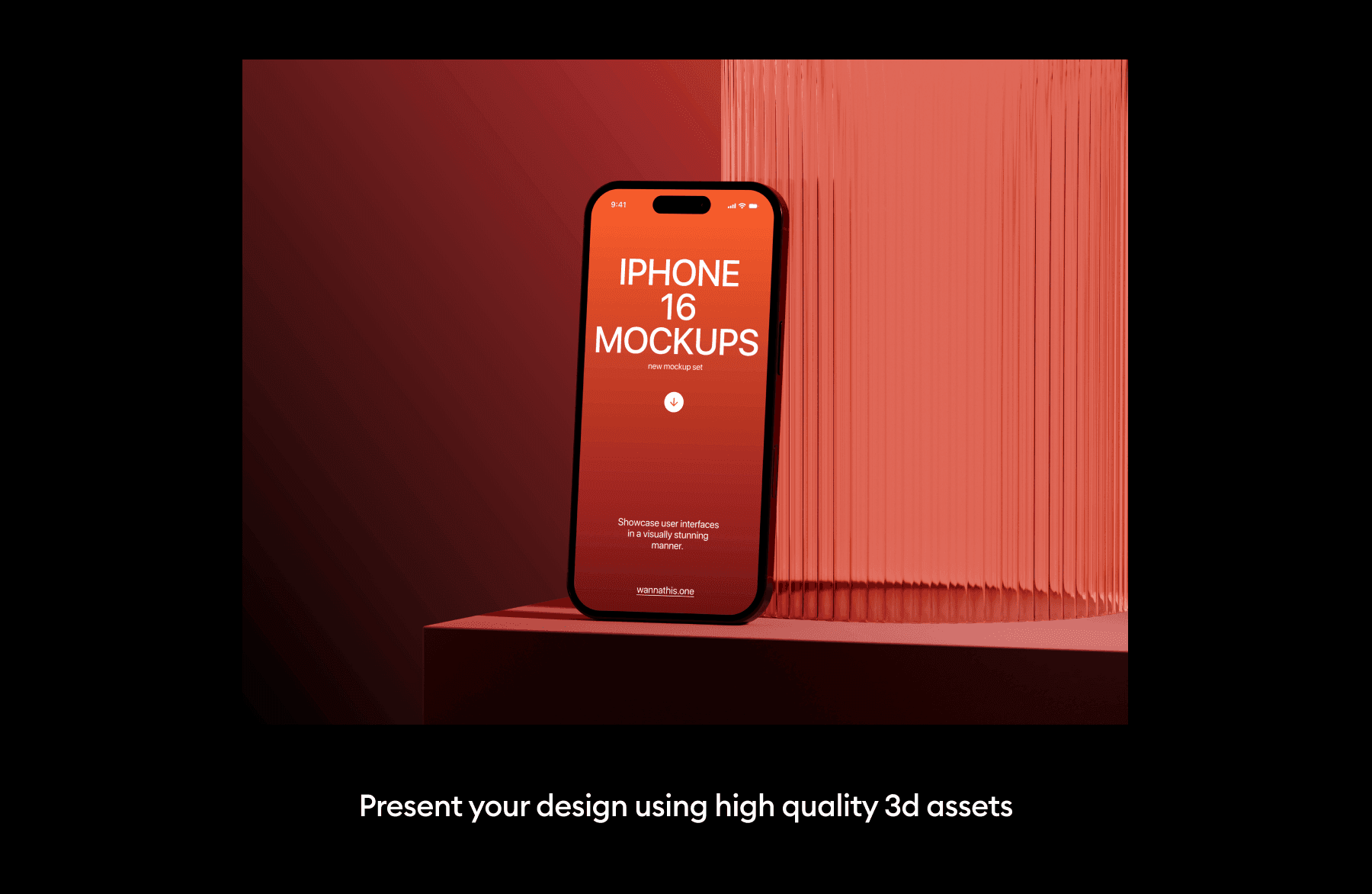 iphone 16 pro mockups for UX/UI projects