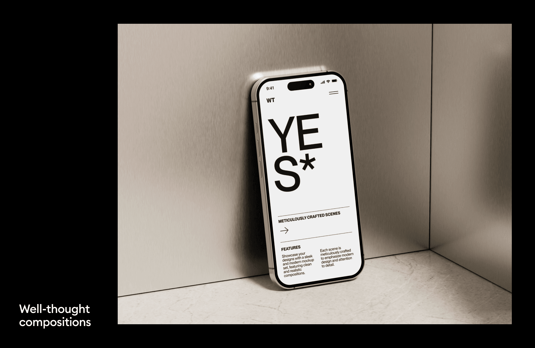 iPhone 16 minimal mockups for design projects