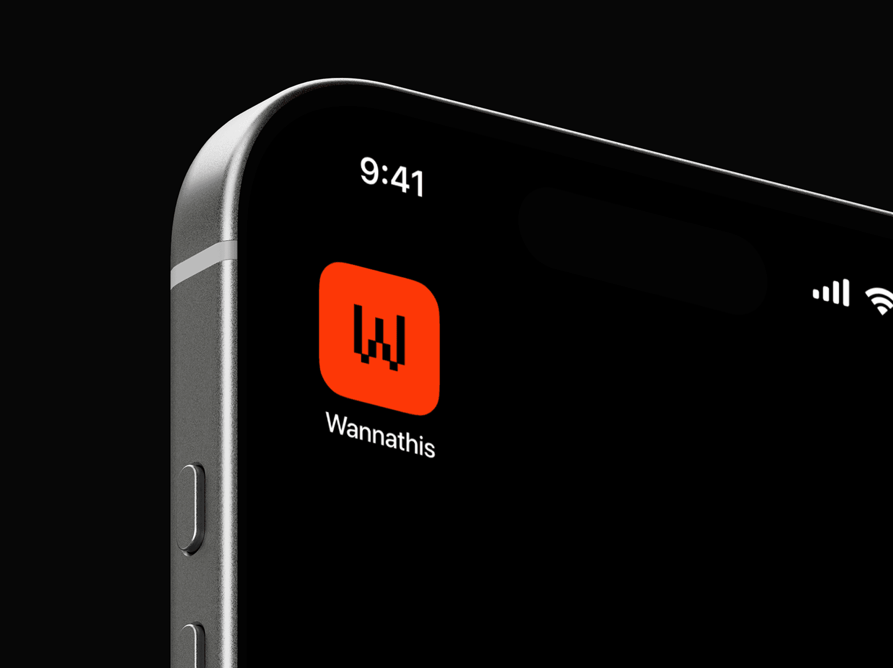 Close crop of the top edge of an iPhone with visible screen area