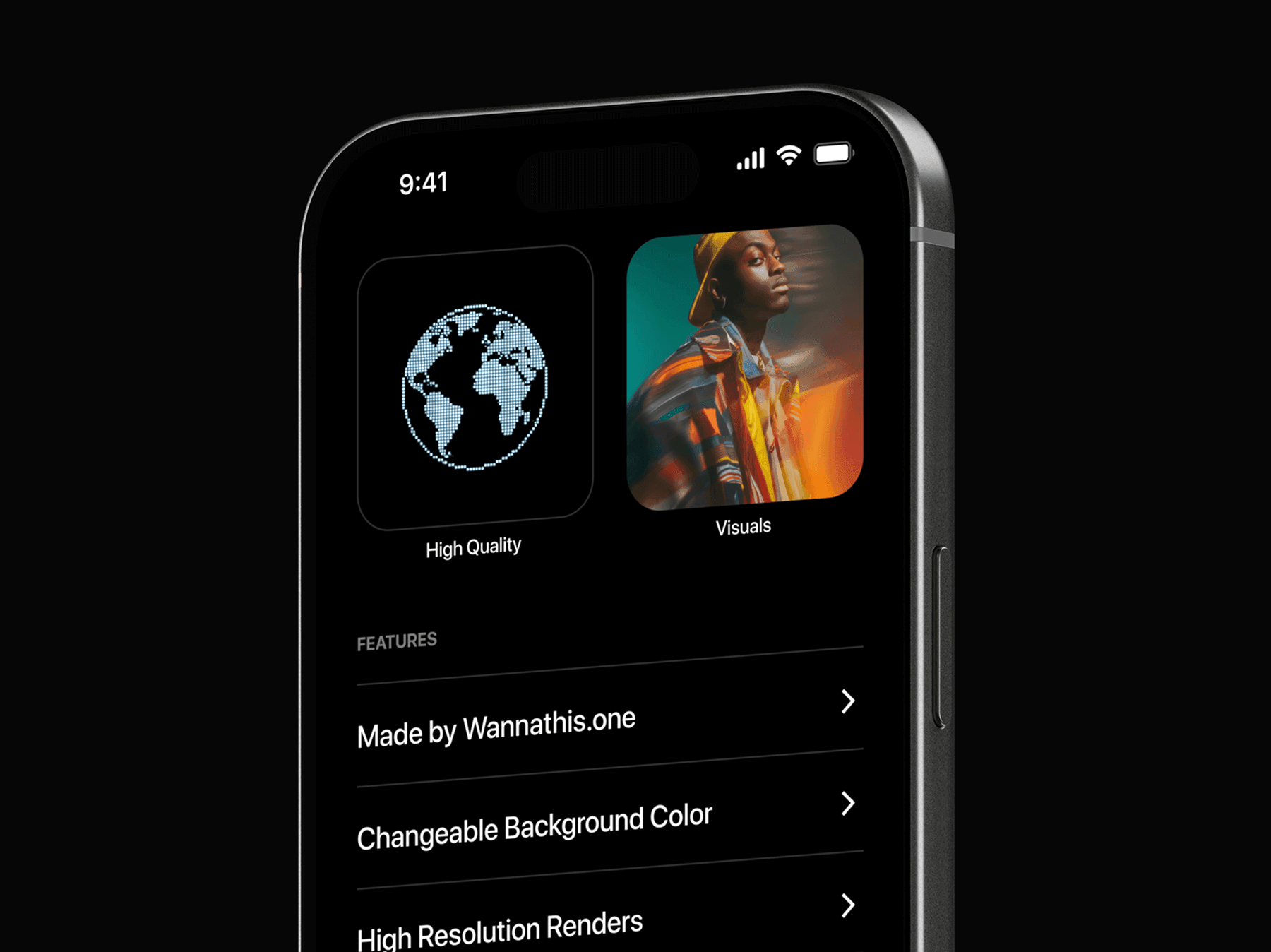 Close-up view of an iPhone screen displaying interface elements