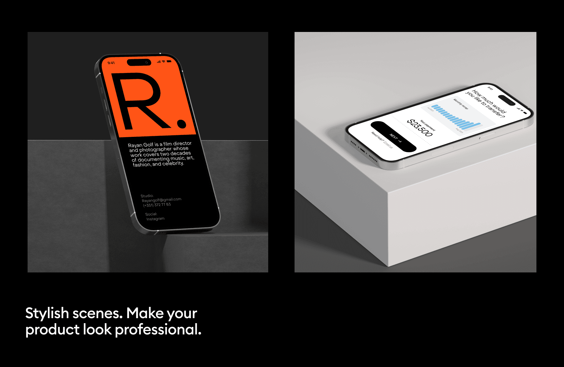 iphone 14 pro mobile mockup