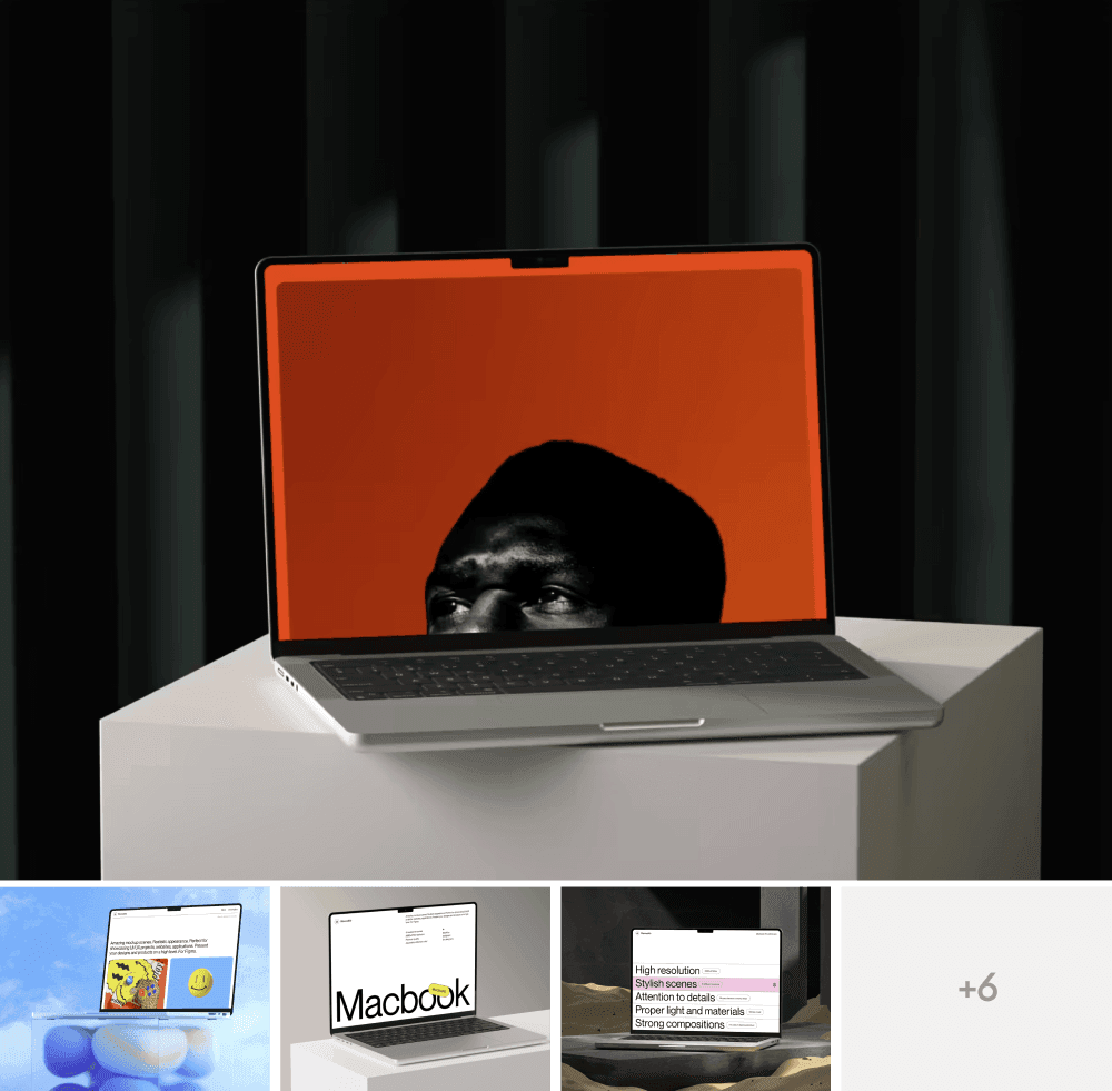macbook pro mockups for digital presentations