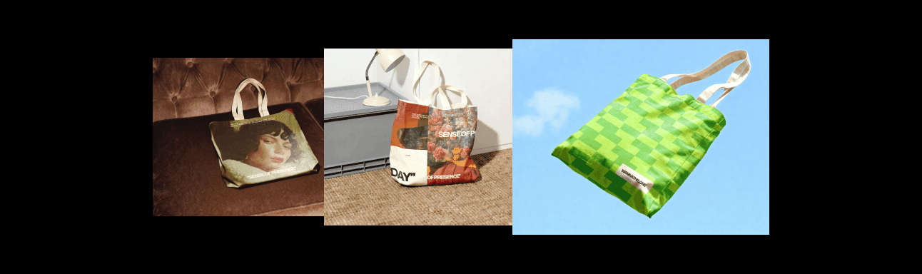 Lifestyle Tote Bag Mockups for branding projects