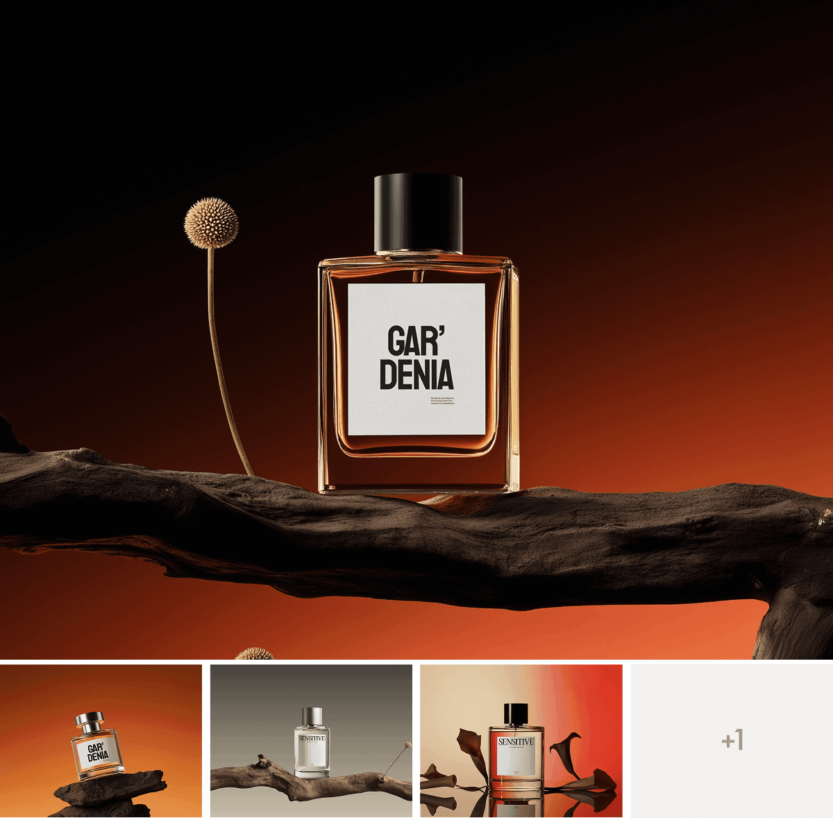 Luxury Perfume Bottle Mockups for design presentations