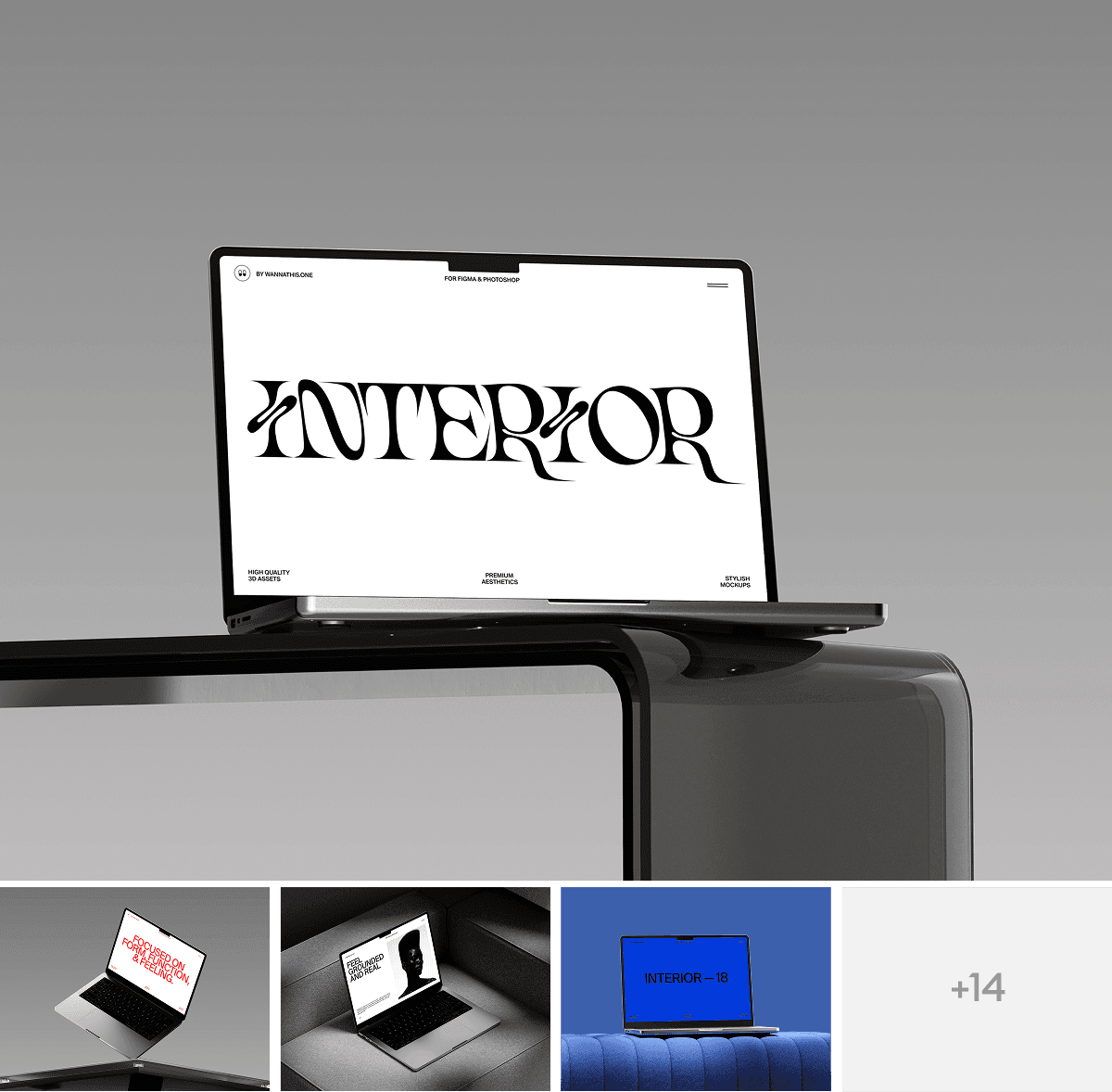 MacBook Interior Mockups for design presentations