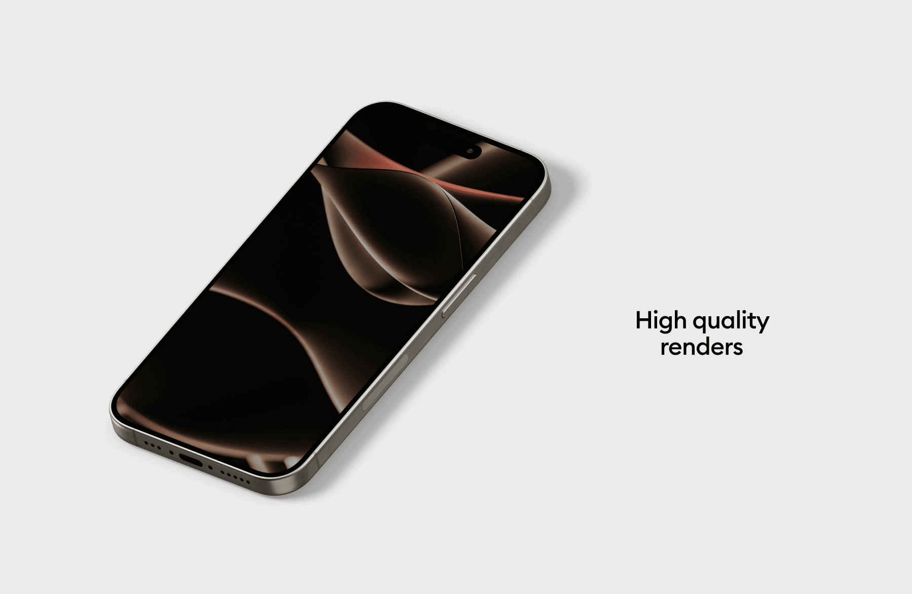 iPhone 15 pro mockups with transparent background