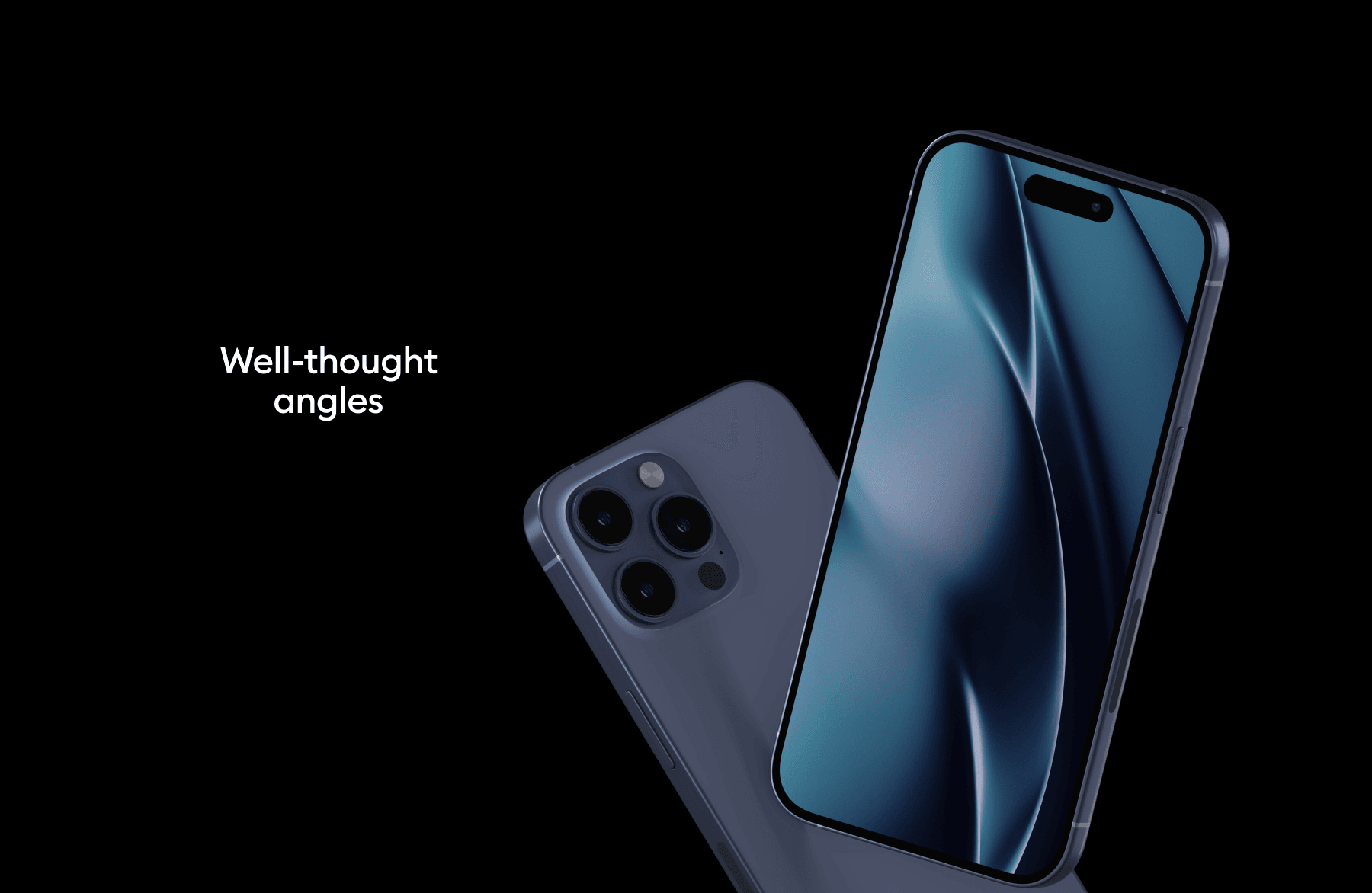 iPhone 15 pro mockups with transparent background