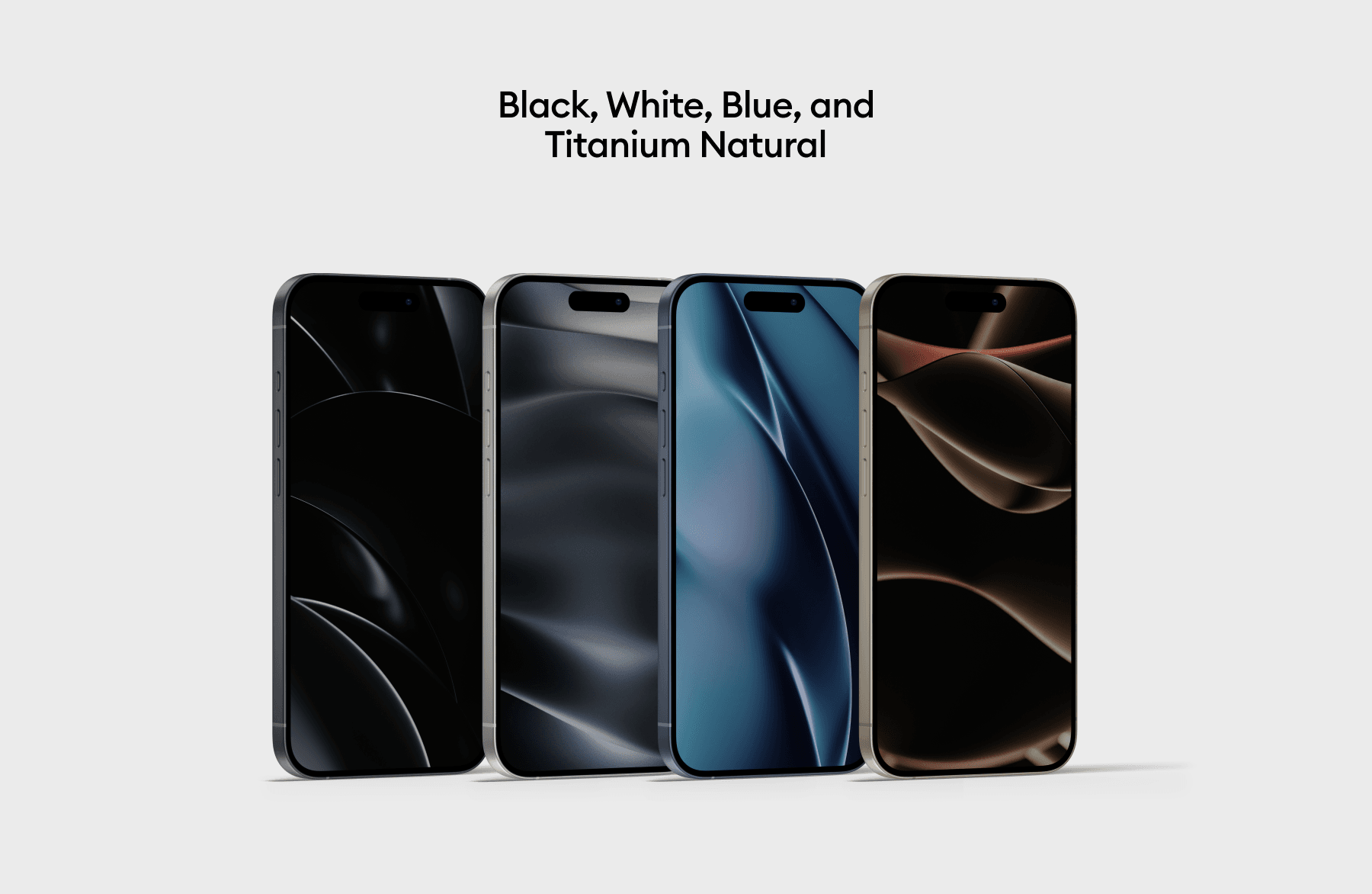 iPhone 15 pro mockups with transparent background