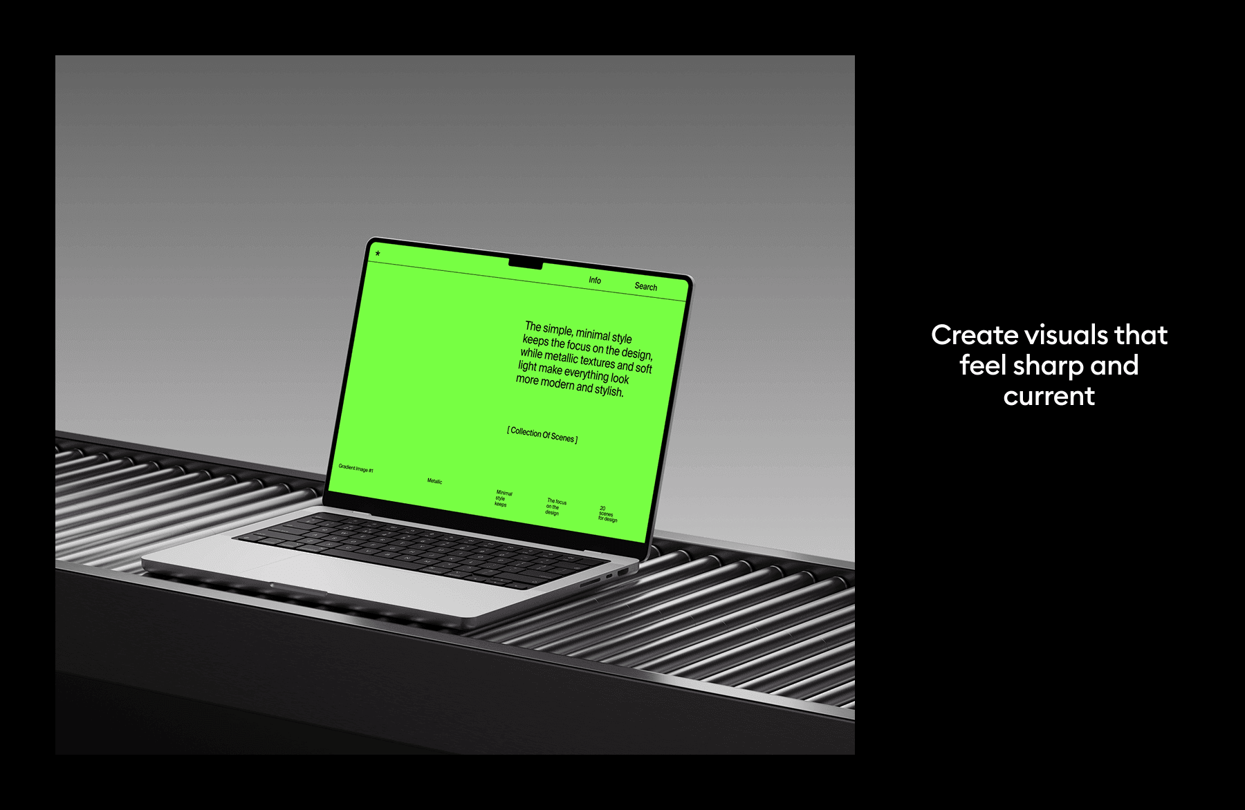 Metallic Apple Device Mockups for digital projects and presentations