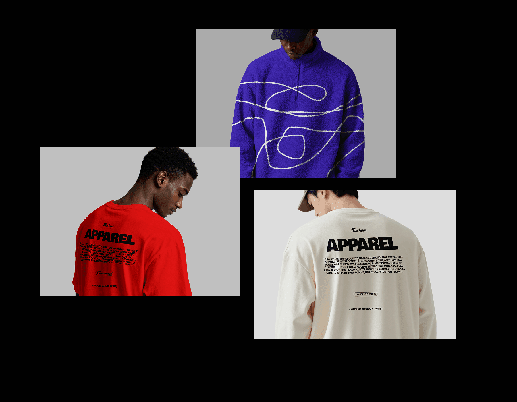 Minimal Apparel Mockups fo design presentations