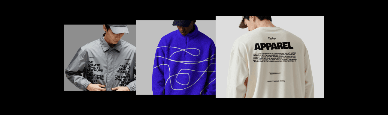 Colorful gradient abstract shapes for UX/UI projects