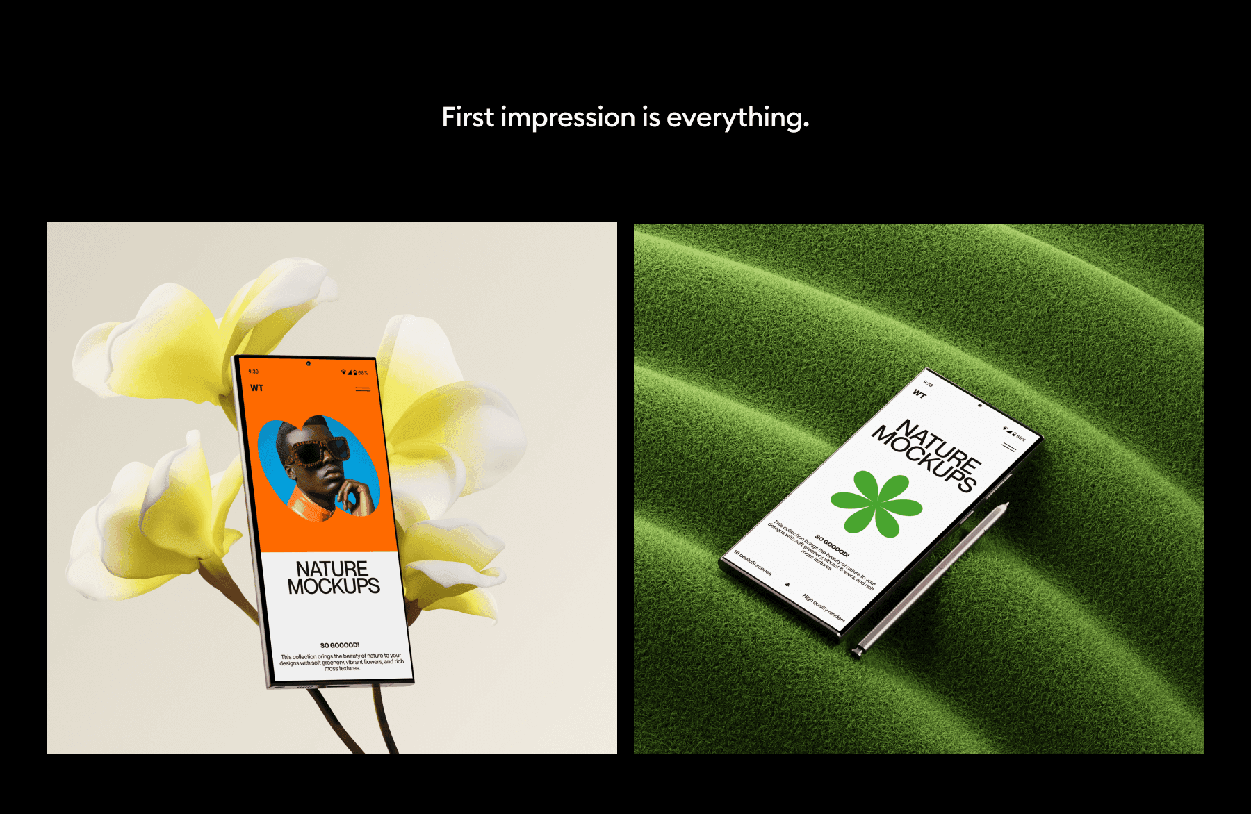 samsung galaxy s24 ultra mockups for smm projects
