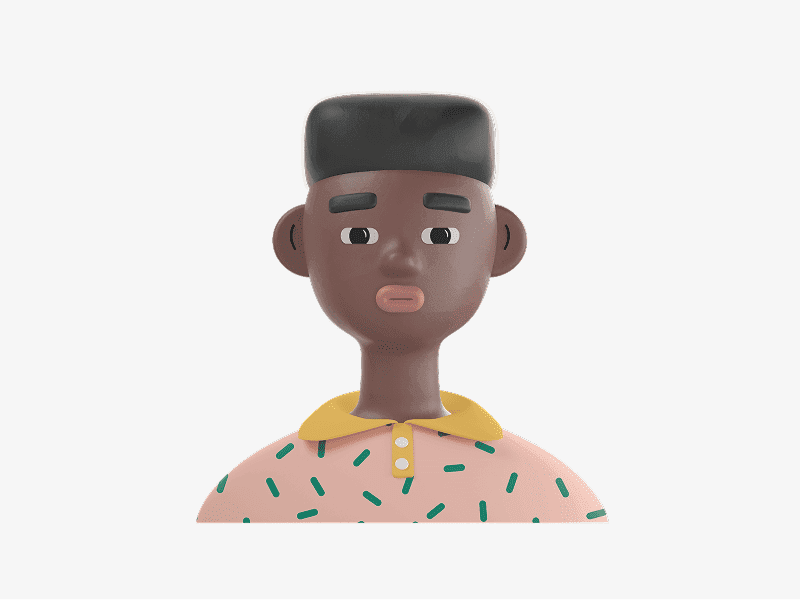 3D online avatar with a pattern top