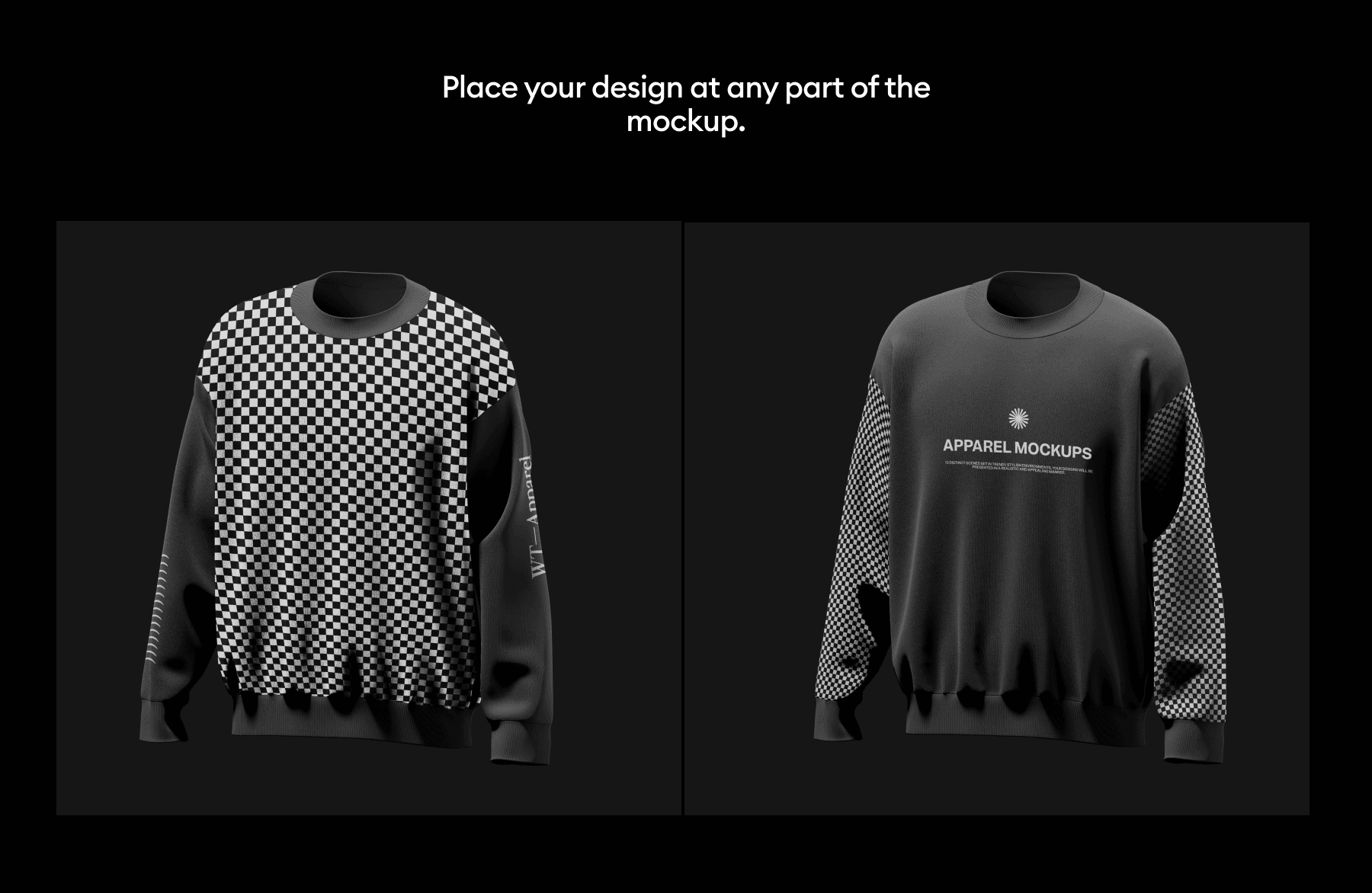 Long sleeve shirt mockup for branding presentations