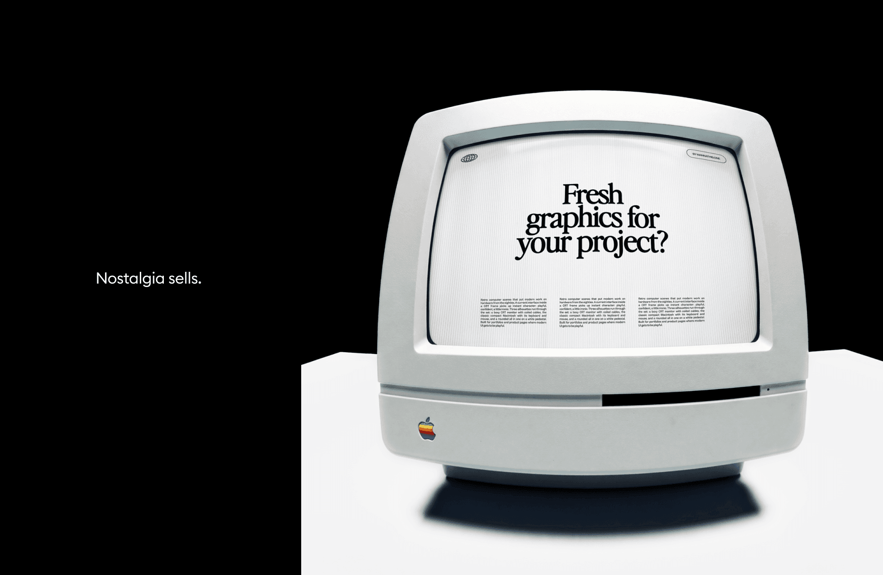 Retro Computer Mockups for design projects
