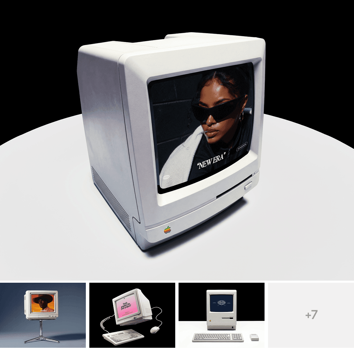 Retro Computer Mockups for design presentations