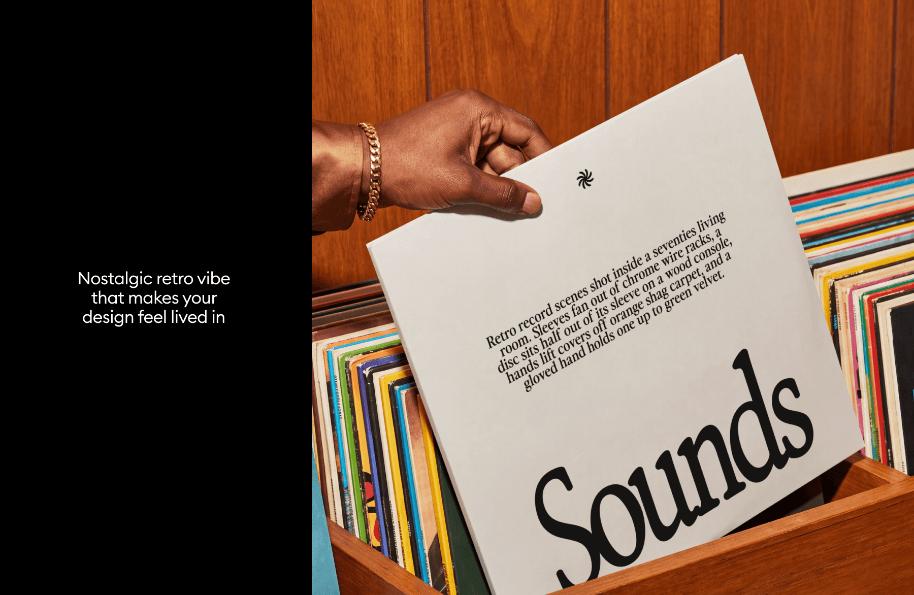 Retro Vinyl Record Mockups for branding presentations