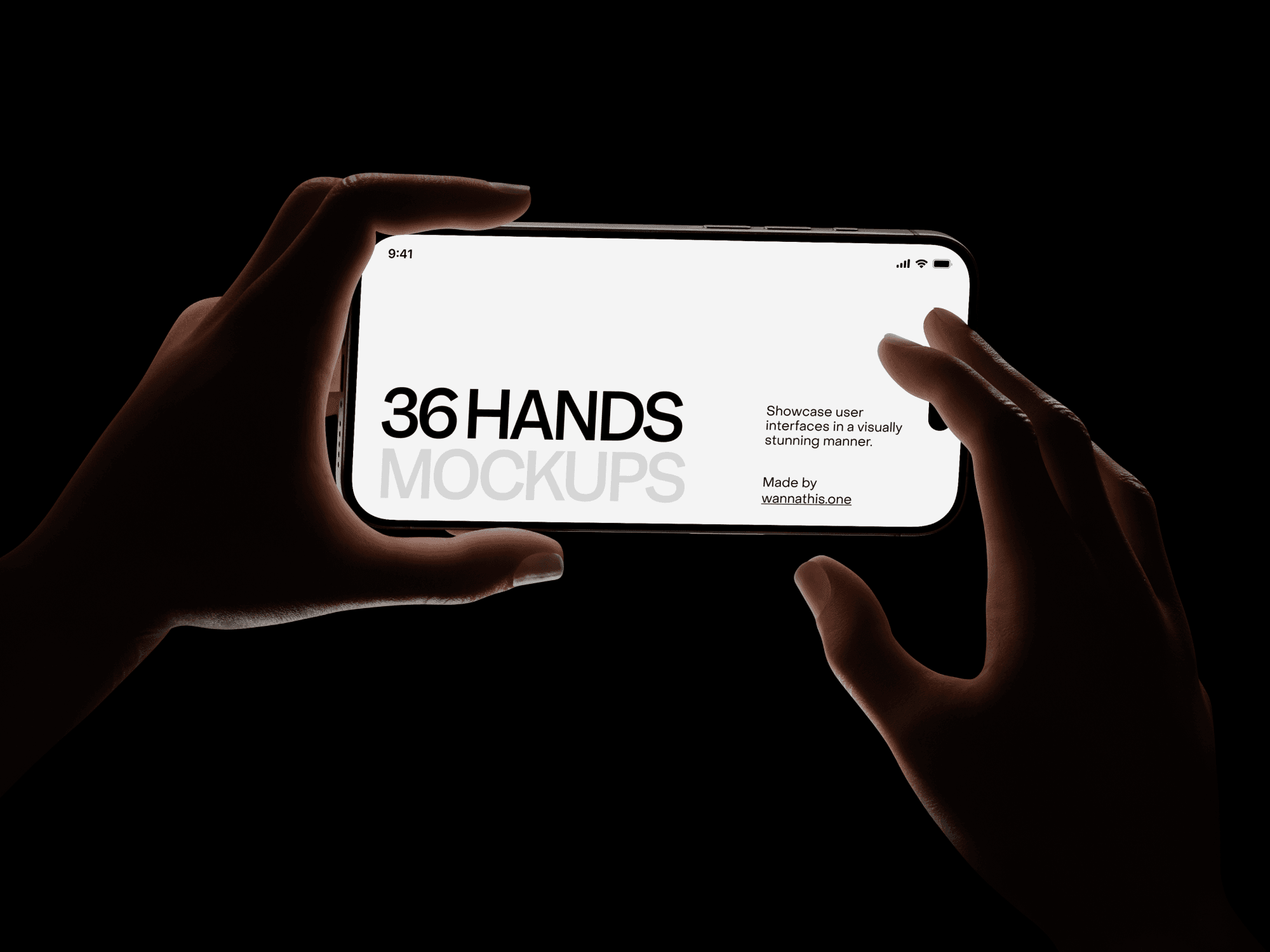 Hand holding smartphone firmly with index finger interacting