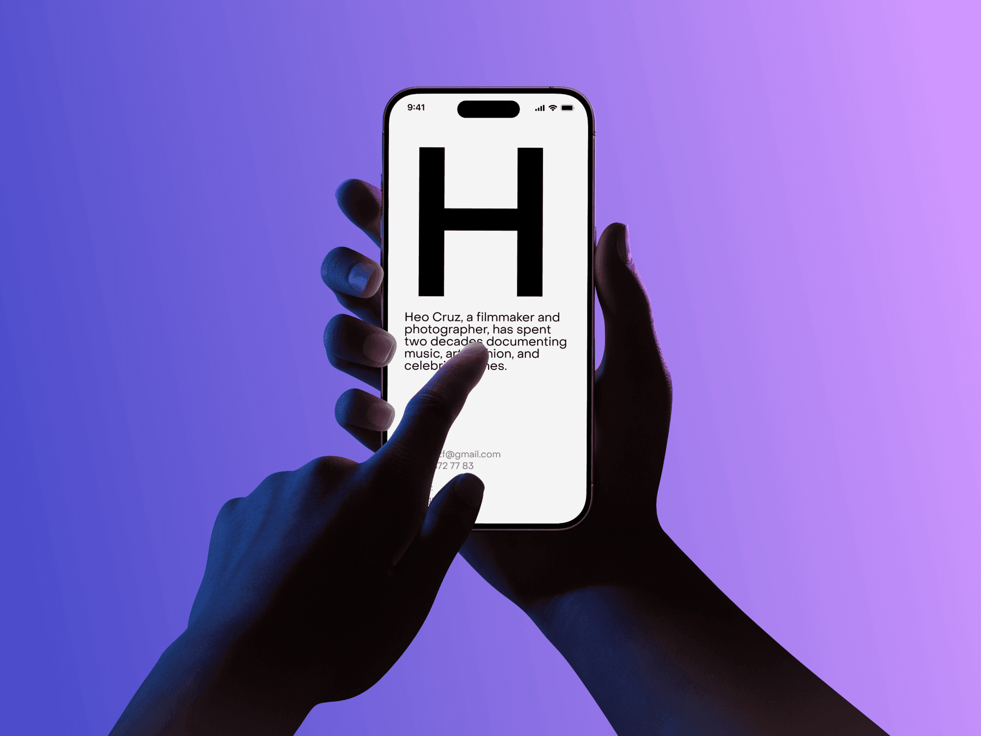 Hand with extended index finger interacting with a smartphone screen