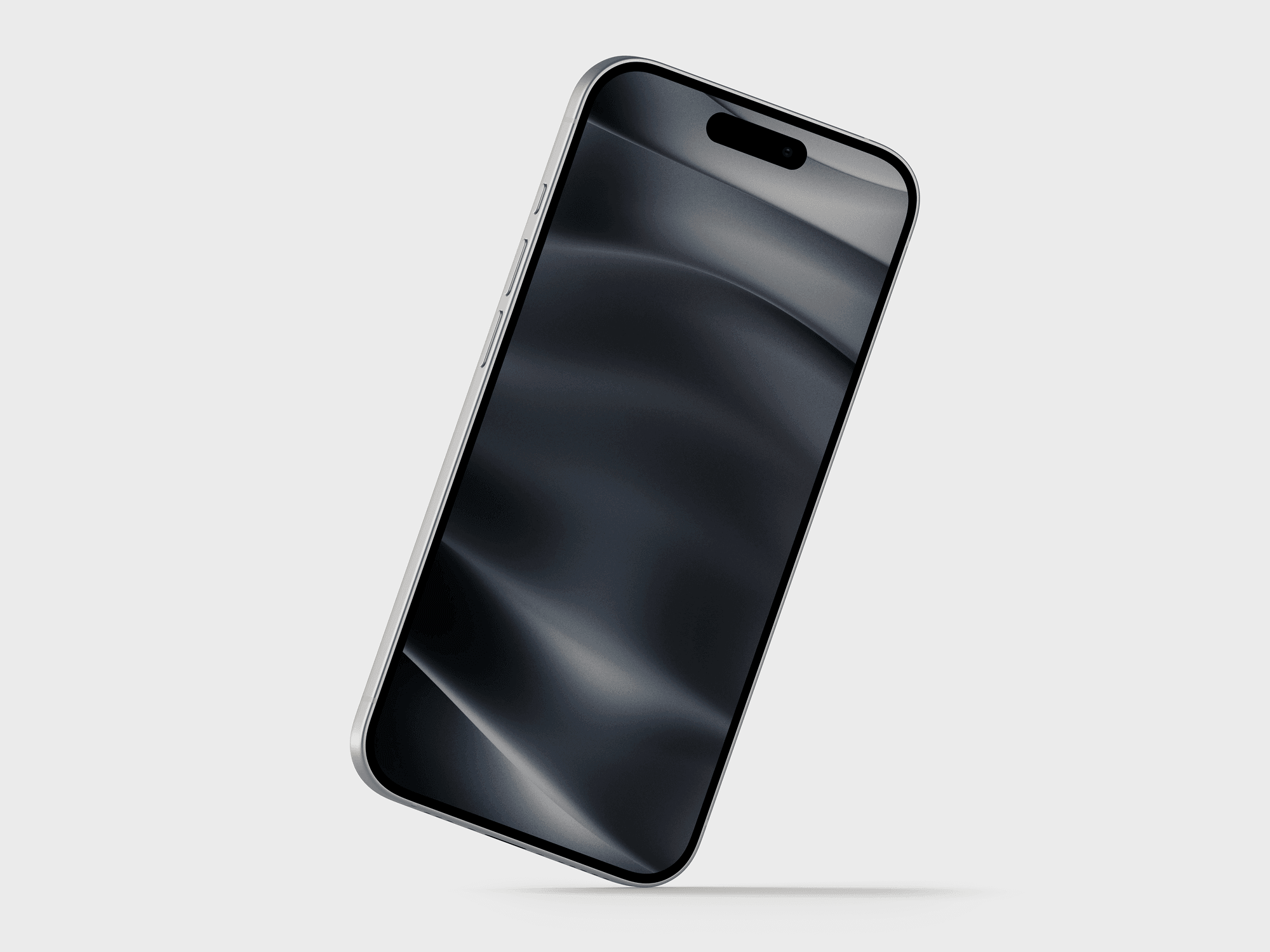 A premium view of the iPhone 15 Pro showing its curved screen