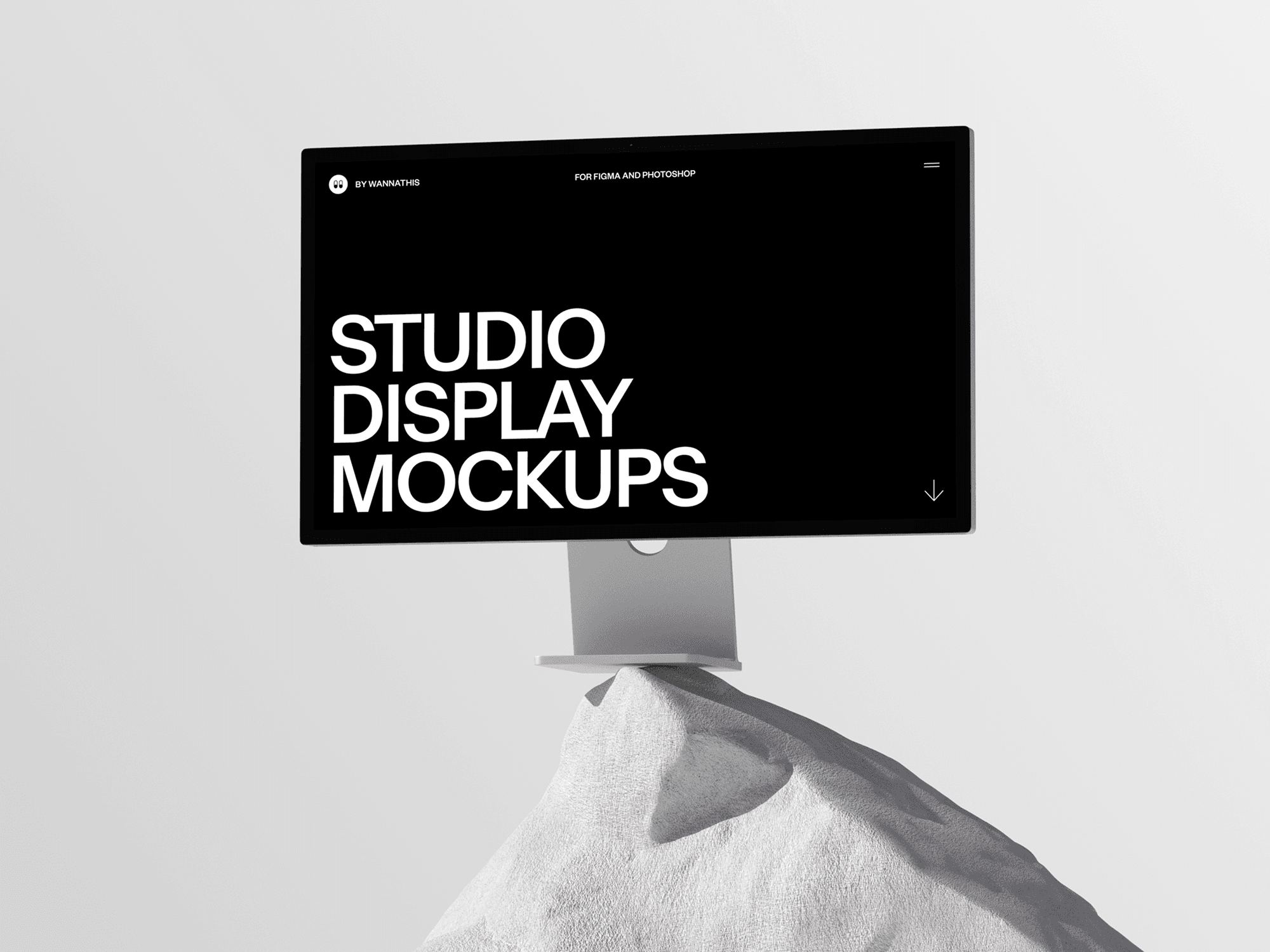 Studio Display mockup with elevated design