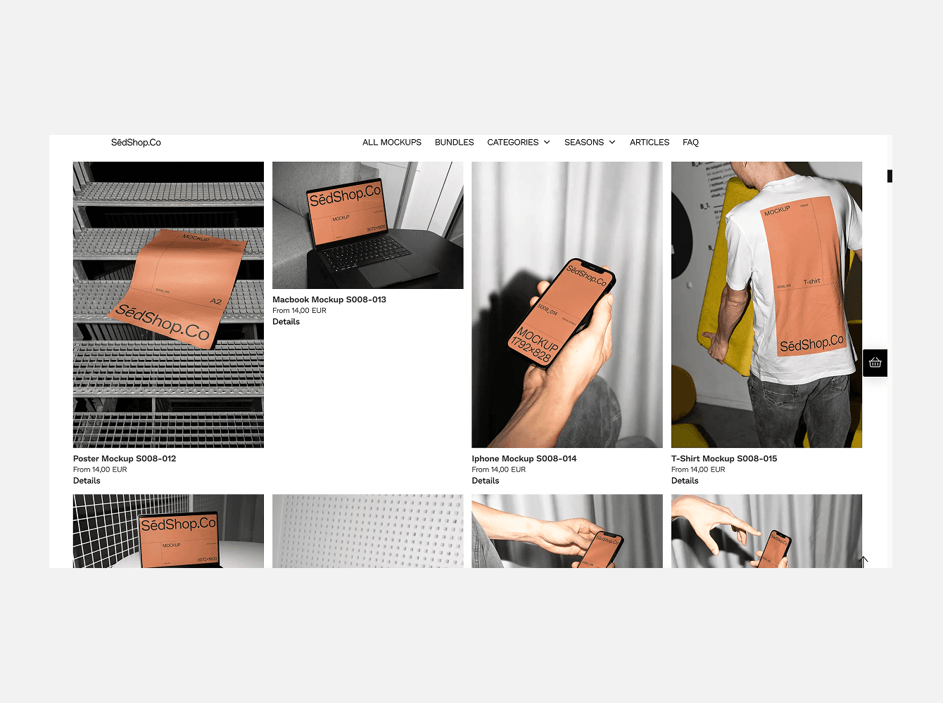 Bold mockup catalog with devices, apparel and posters presented in high-contrast, editorial aesthetics