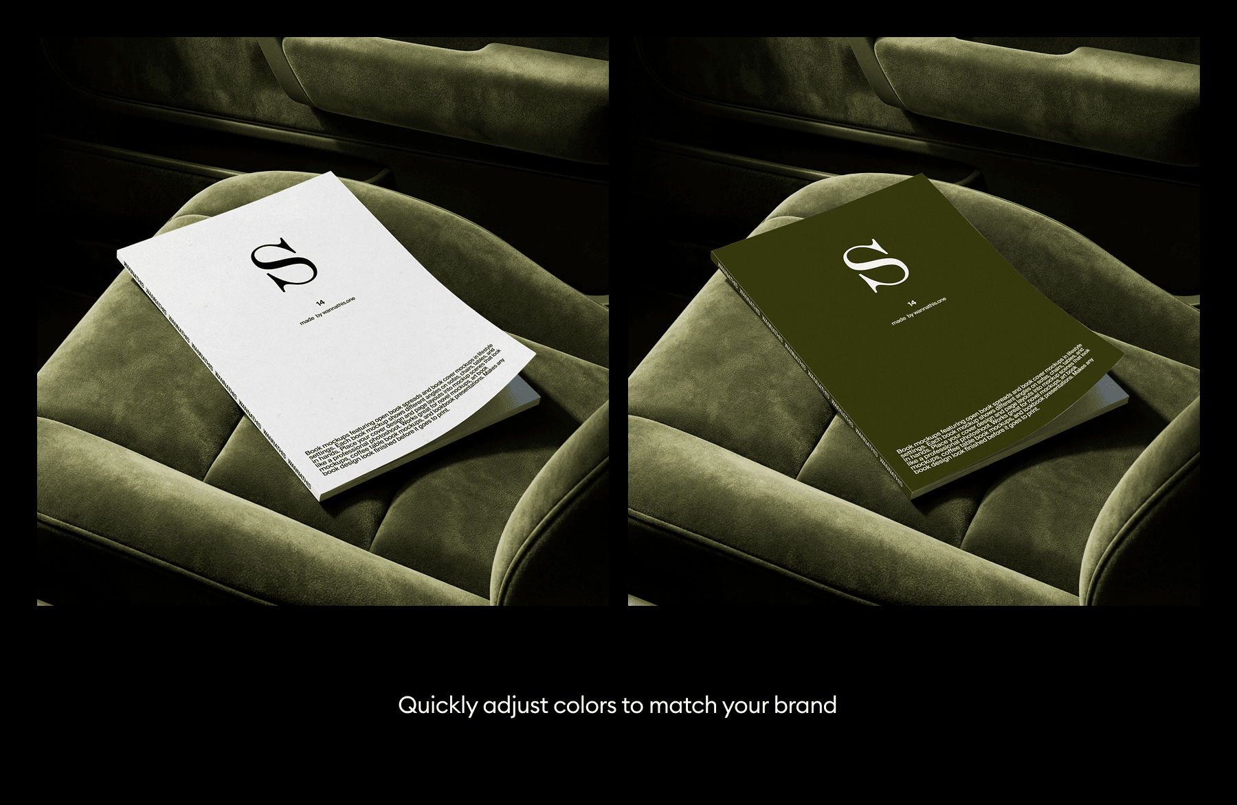 Softcover Book Mockups for design presentations