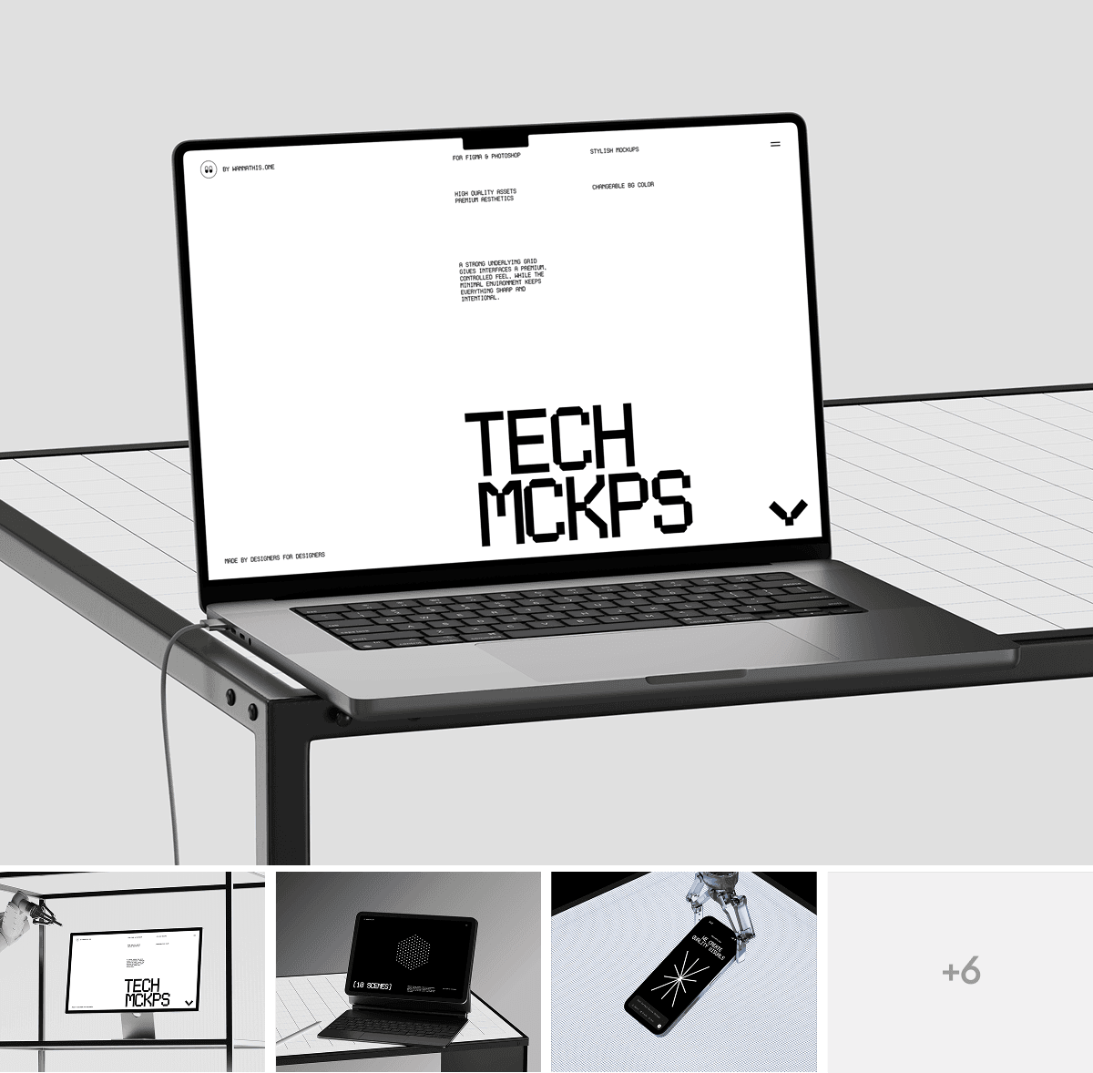 Tech Surface Device Mockups for UX/UI projects