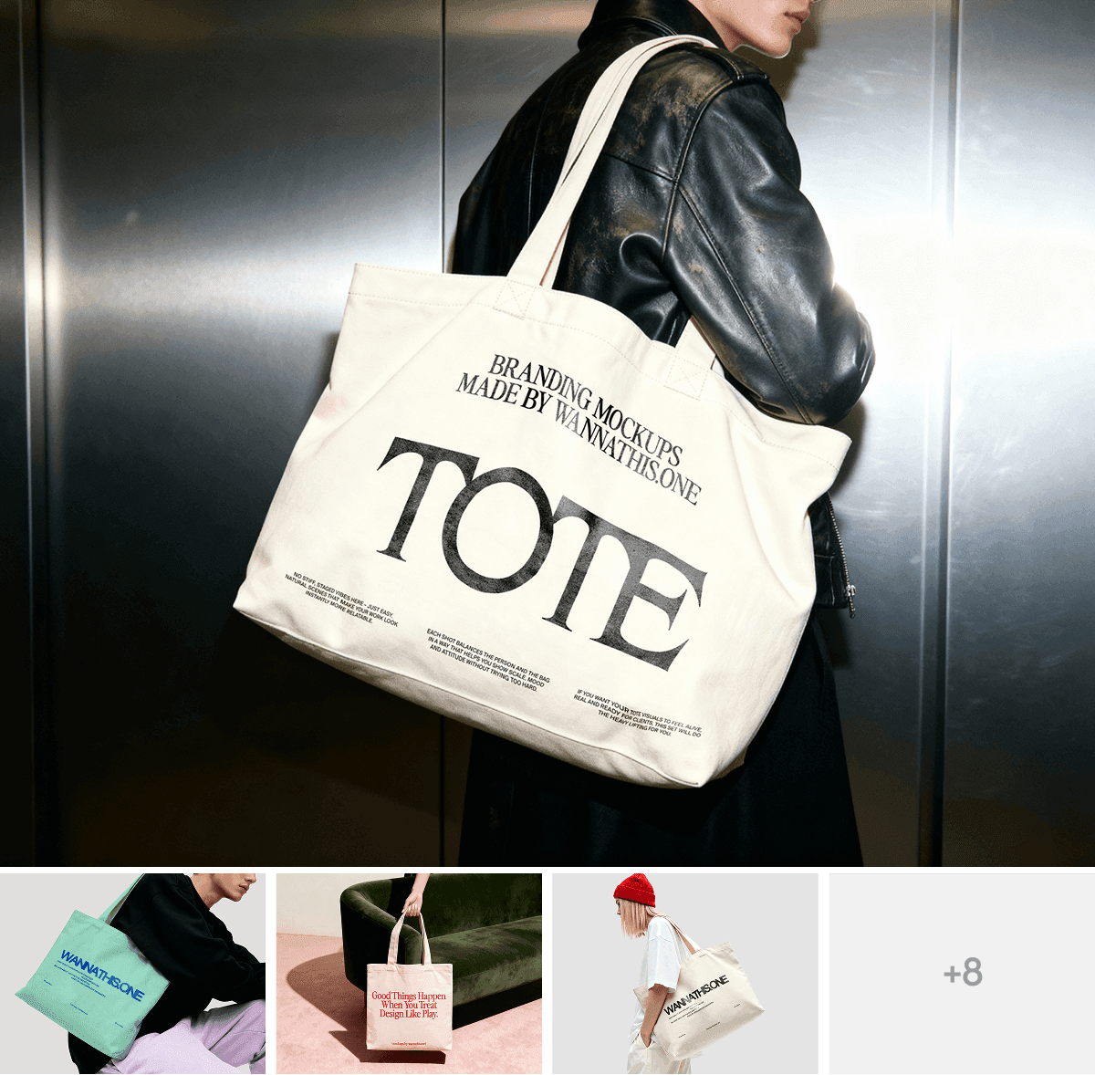 Tote Bag Mockups for brand presentations