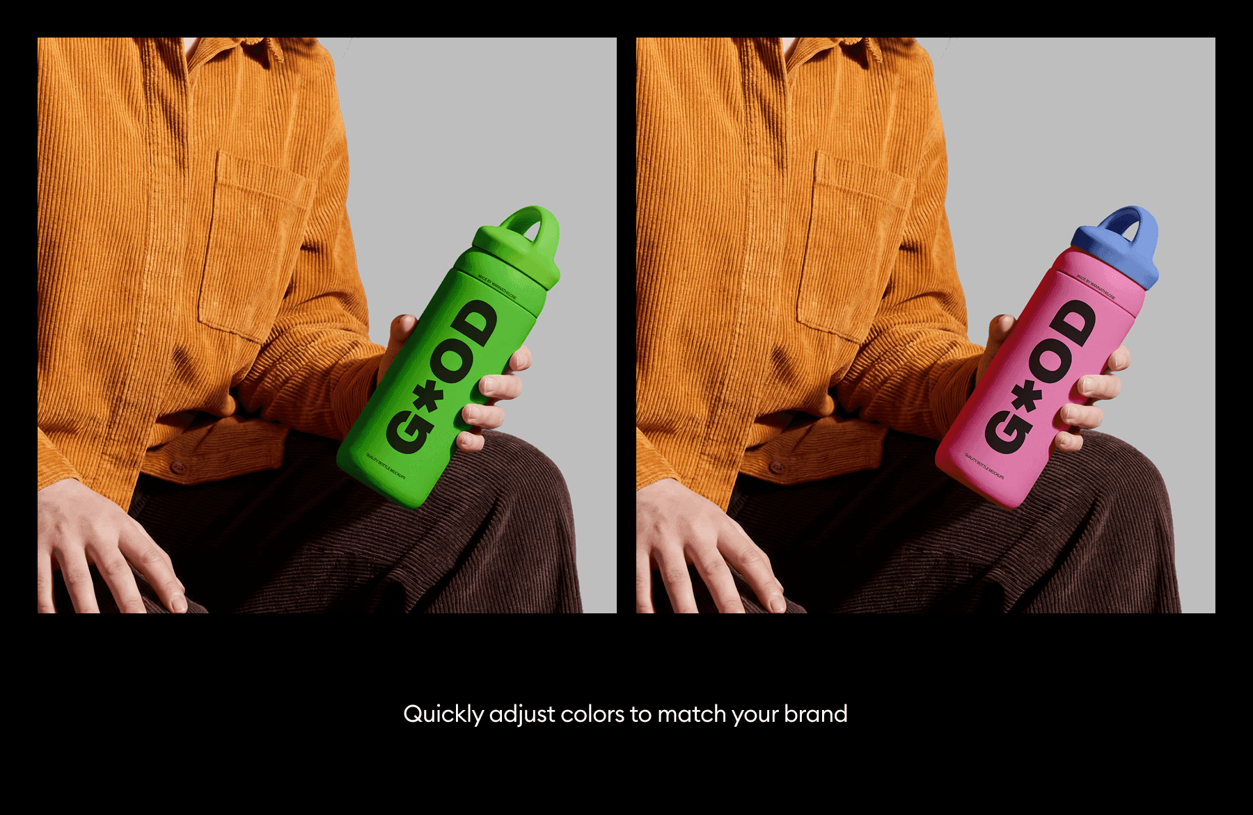Travel Bottle Mockups for branding presentations