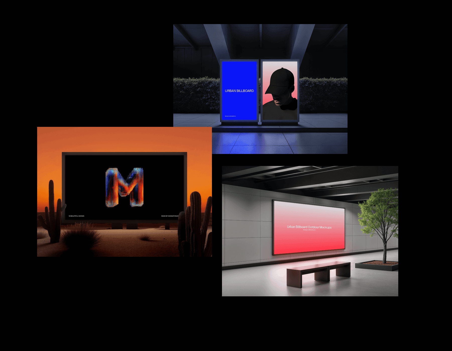 Urban Outdoor Billboard Mockups