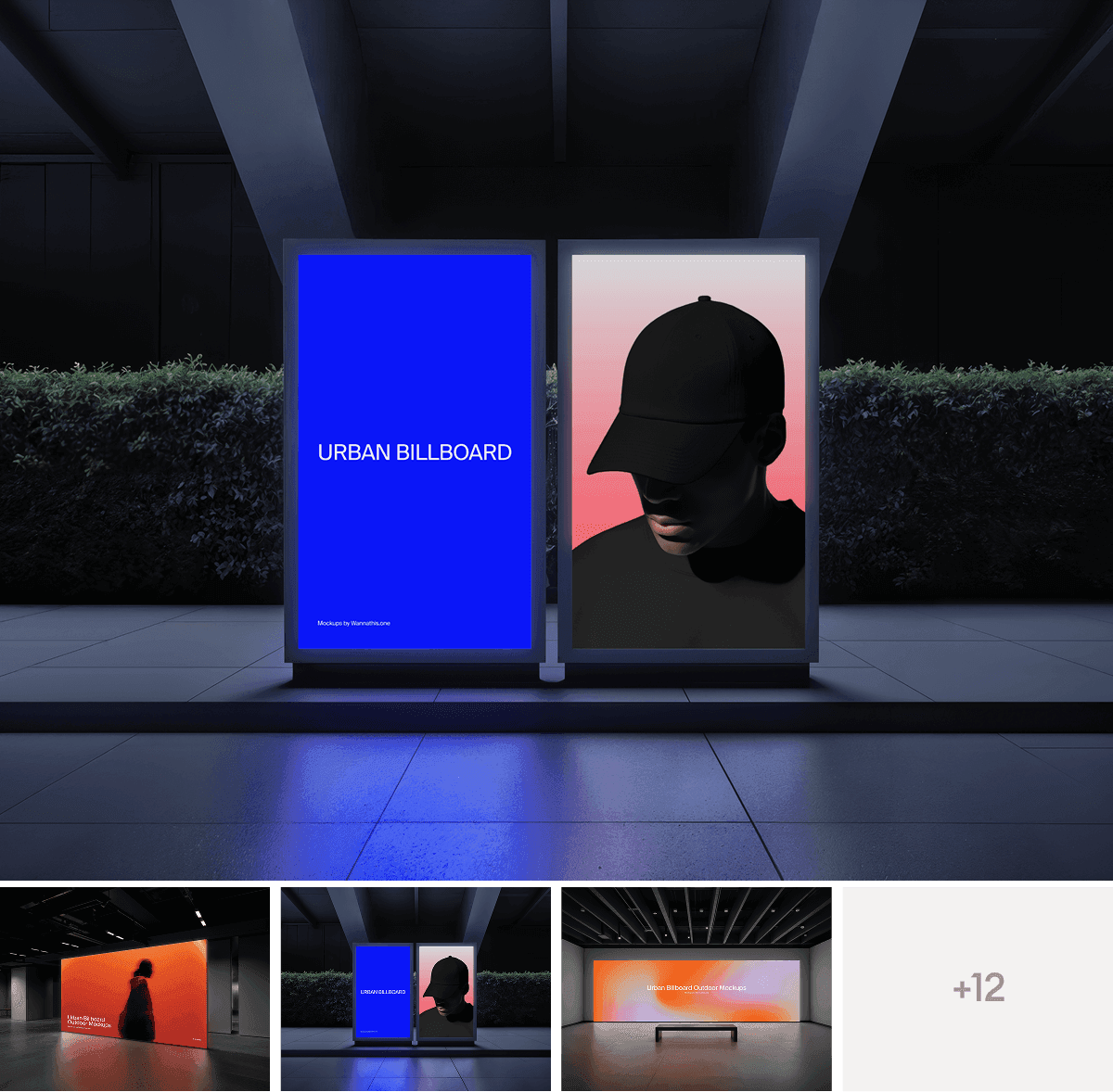Urban Outdoor Billboard Mockups