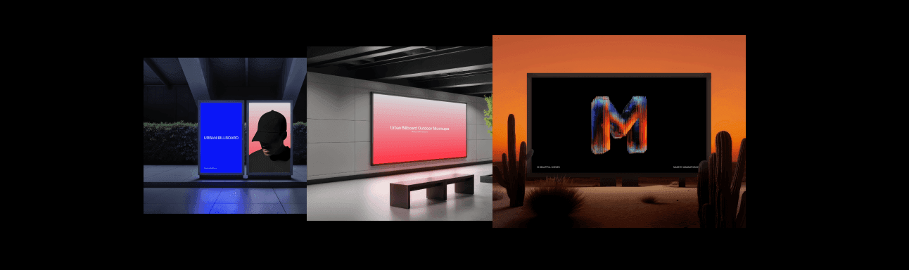Urban Outdoor Billboard Mockups