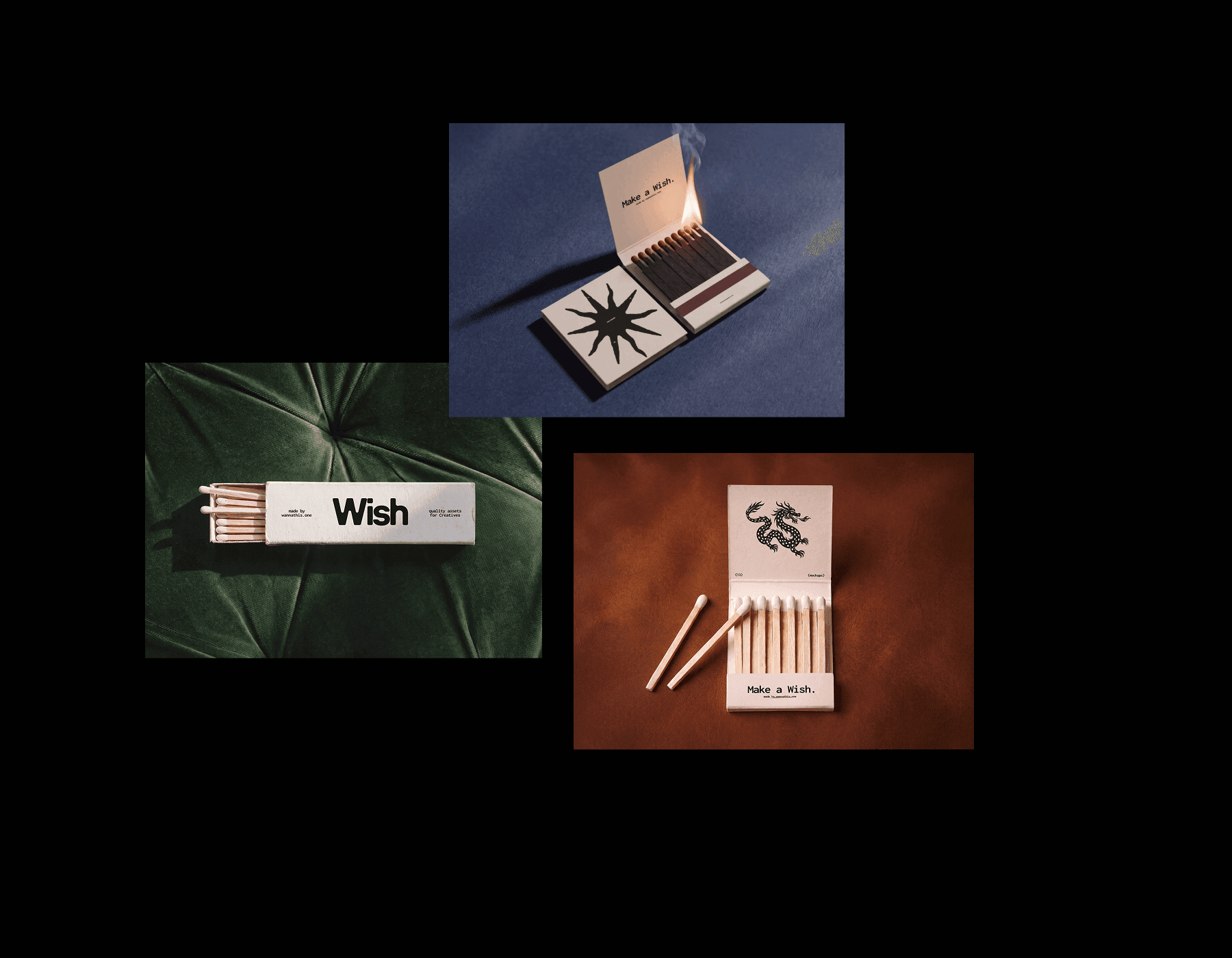 Vintage Matchbox Mockups for branding projects