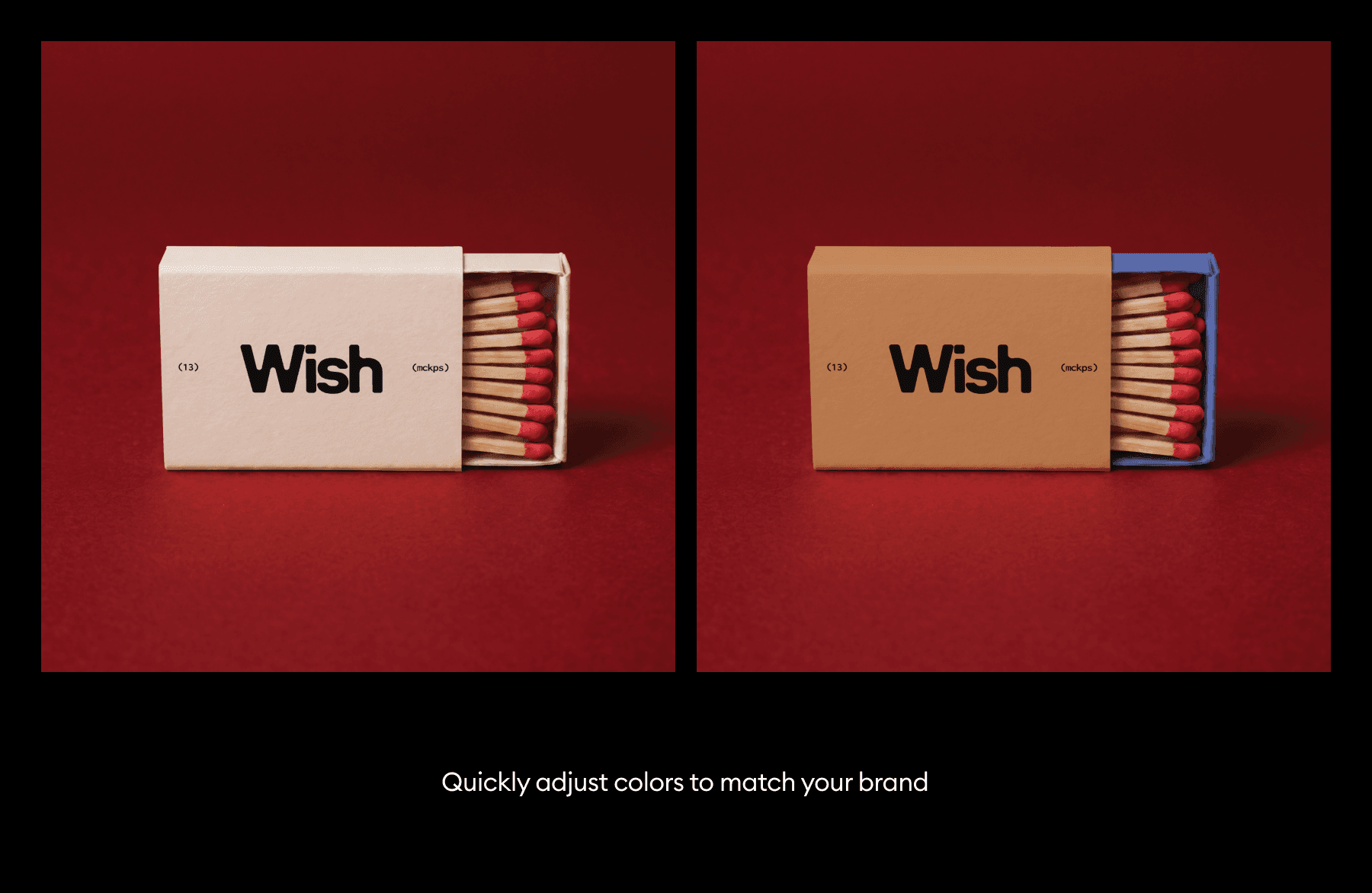 Vintage Matchbox Mockups for design presentations